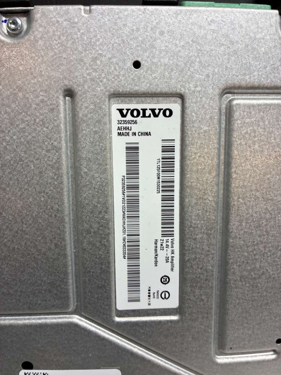 Bilstereo forsterker til Polestar 2 2020-->>  (36013039|32200192|3259256)