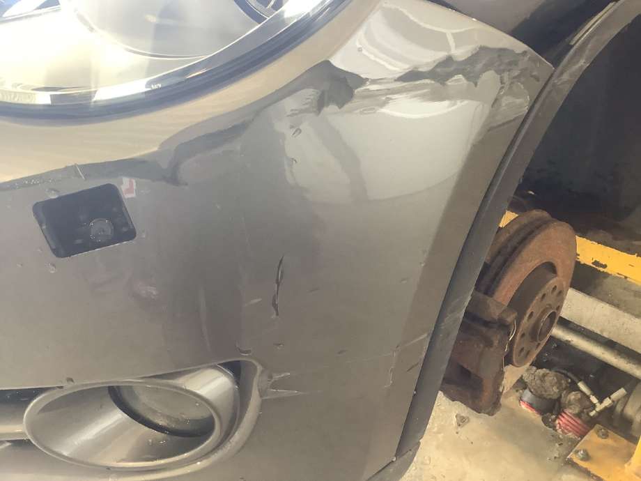 Støtfanger foran til VW Tiguan 2007-2011 (Type I, Fase 1)  (VOLKSWAGEN|5N0807217A|)
