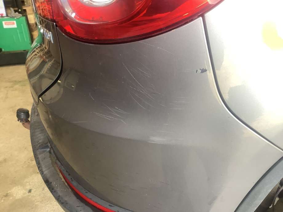 Støtfanger bak til VW Tiguan, 2007-2011 (Type I, Fase 1)  (VOLKSWAGEN|)