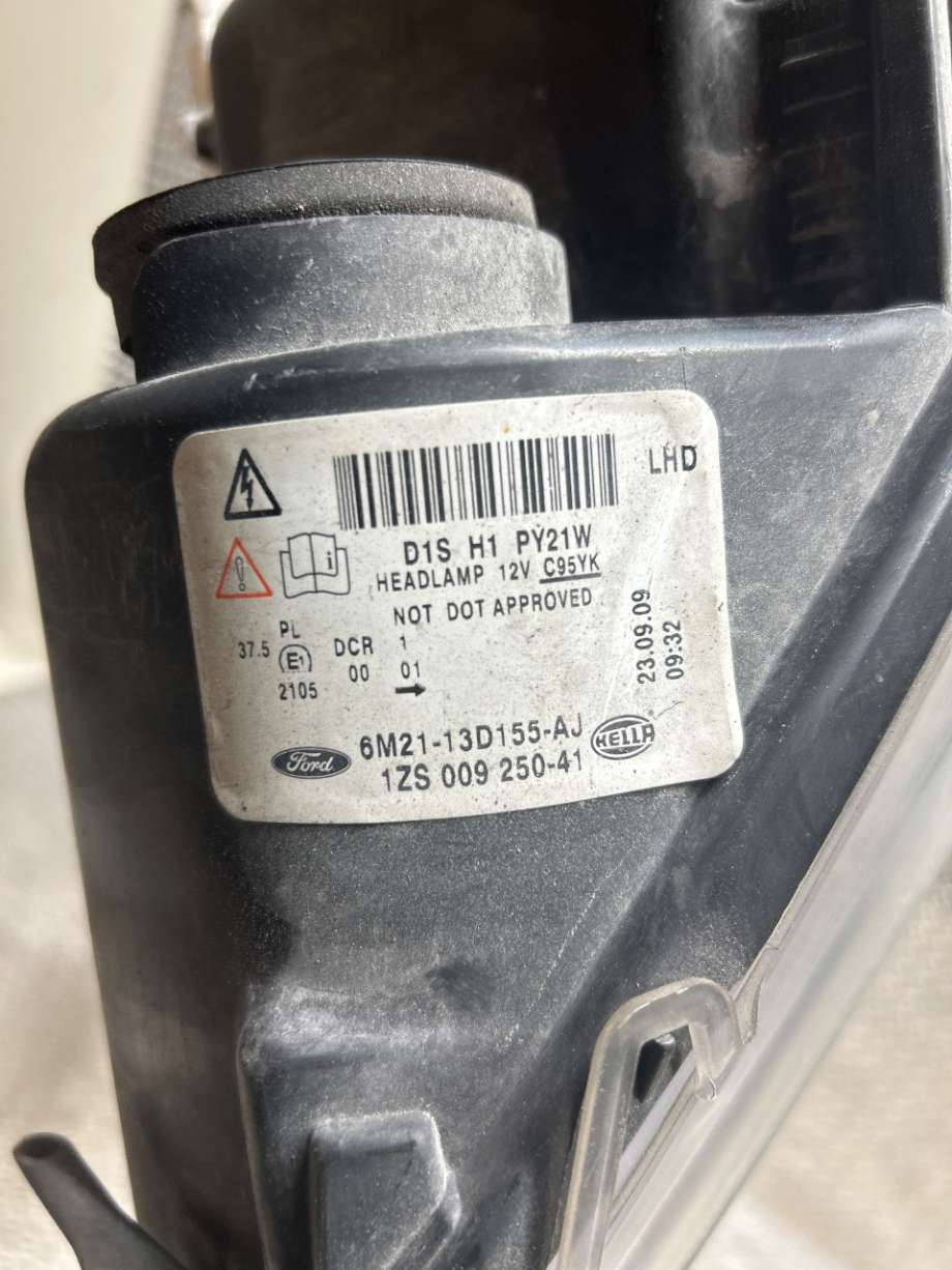 Frontlykt venstre xenon til Ford S-Max 2010-2015 (Type I, Fase 2)  (FORD|6M21-13006-AH|1801378|6M2113D155AJ)