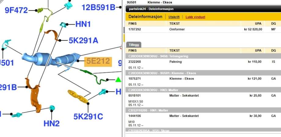 Katalysator til Ford Kuga, 2013-2019  (FORD|1787292)