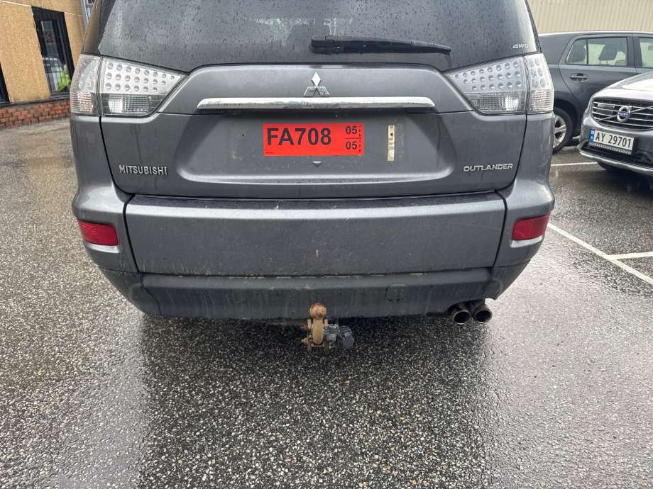 Støtfanger bak til Mitsubishi Outlander, 2010-2012 (Type II, Fase 2)  (MITSUBISHI|6410A622)