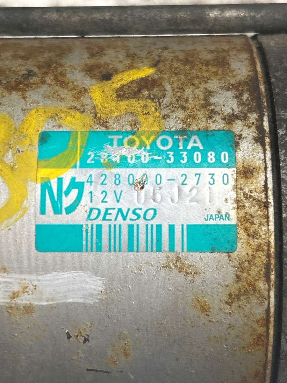 Starter diesel til Toyota Yaris 2006-2009 (Type II, Fase 1) (TOYOTA||4280002730)