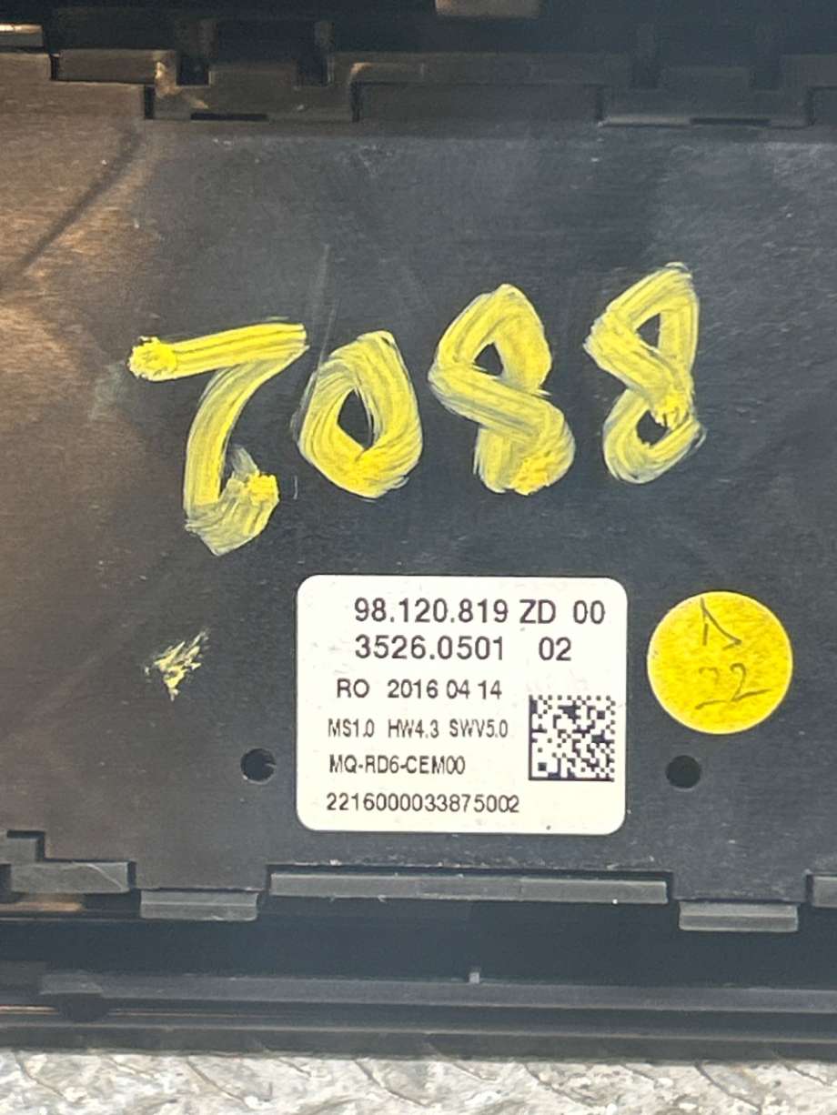 Bilstereo diverse til Toyota Proace 2016-->> (Type II)  (TOYOTA||98 120819 ZD|98120819ZD-00)
