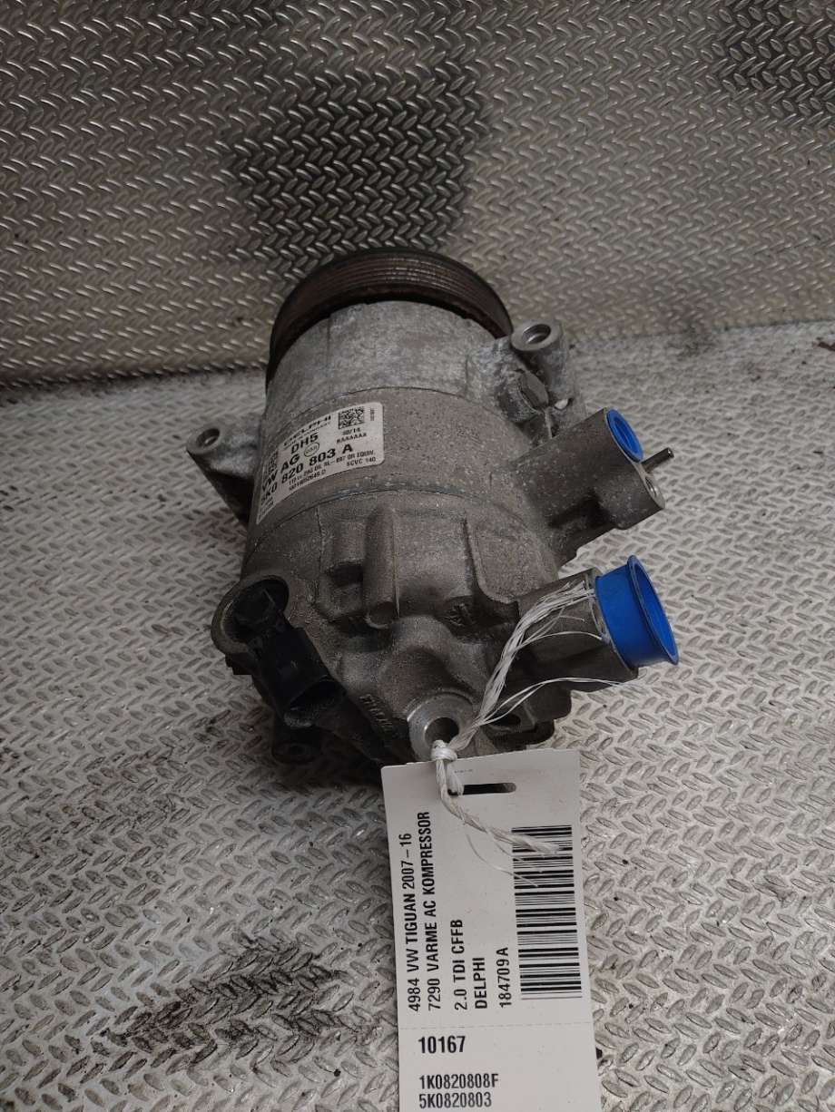 Aircondition kompressor til VW Tiguan, 2011-2016 (Type I, Fase 2)  (VOLKSWAGEN|1K0820808F)