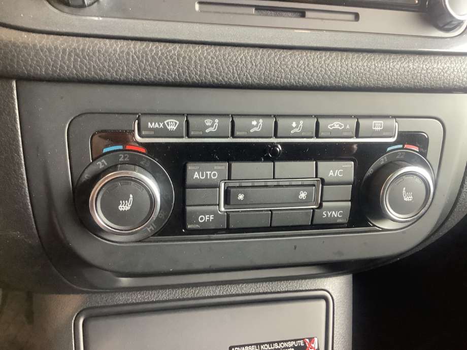 Varmeapparat betjening til VW Tiguan, 2011-2016 (Type I, Fase 2)  (VOLKSWAGEN|)