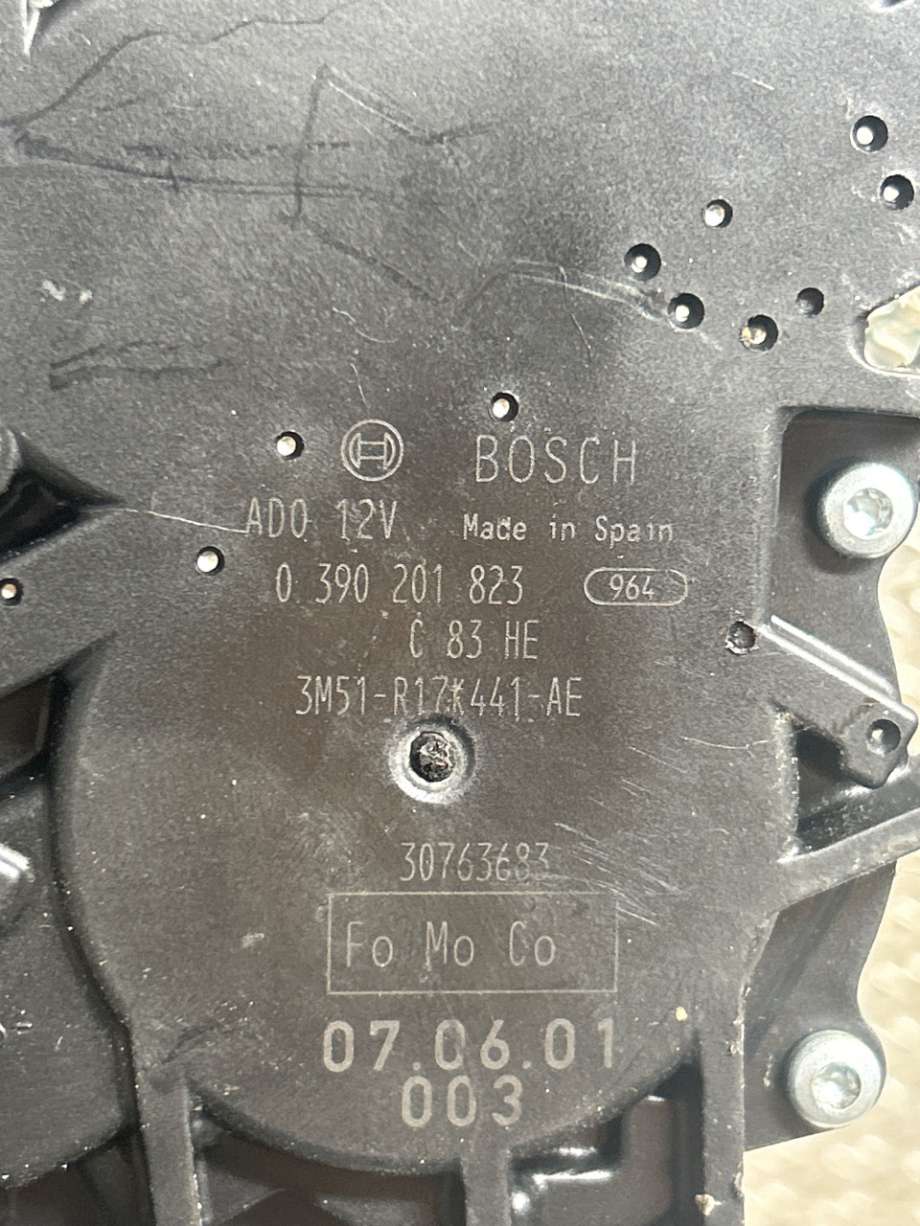 Viskermotor bakrute til Ford Mondeo 2007-2010 (Type IV, Fase 1)  (FORD|1689913|3M51-R17K441-AG|3M51-R17K441-AE)