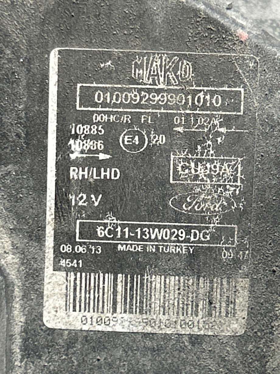 Frontlykt høyre halogen til Ford Transit 2006-2013 (FORD|1714642|6C11-13W029-DG|6C1113W029DG)