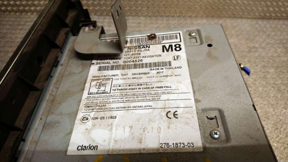 Bilstereo navigasjon til Nissan Leaf 2018-->> (Type II)  (NISSAN|259155SJ0A|)
