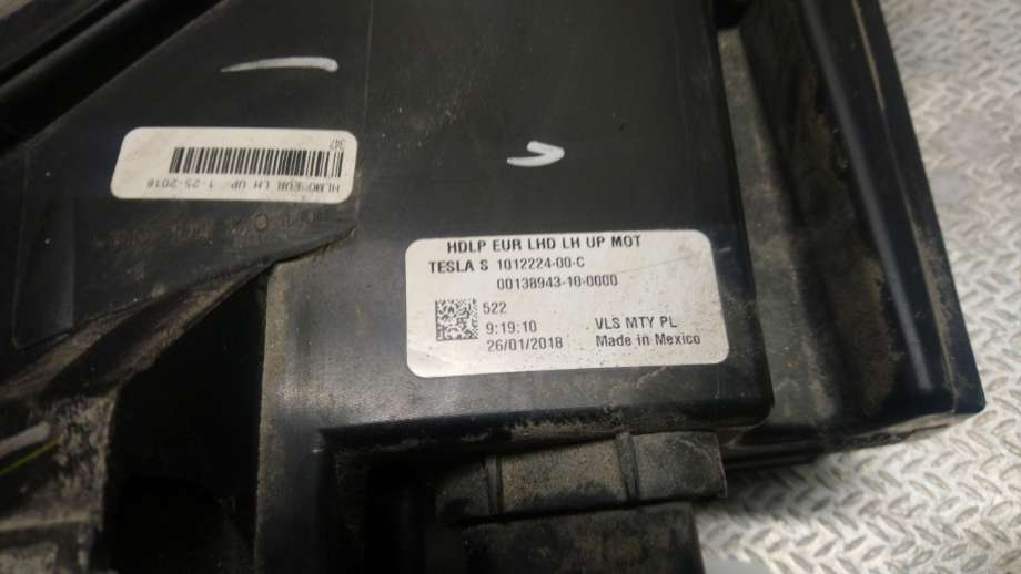 Frontlykt venstre xenon til Tesla Model S 2013-2016 (Fase 1)  (101222400C|)