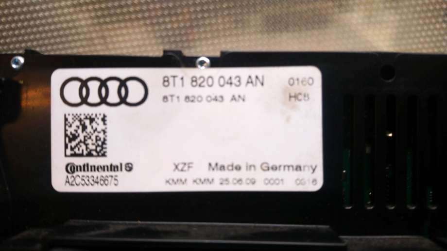 Varmeapparat betjening til Audi A4 2007-2014 (Type IV) (B8) (B8) (AUDI|8T1820043AH||8T1820043AN)