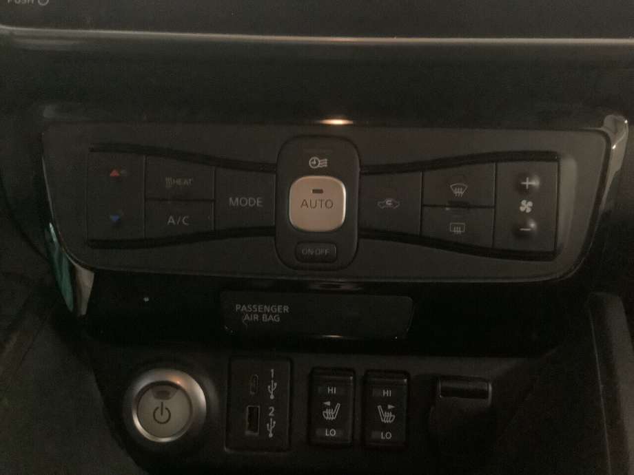 Varmeapparat betjening til Nissan Leaf, 2018-->> (Type II) (NISSAN|)