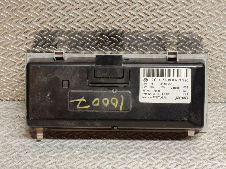 Varmeapparat betjening til VW Transporter / Caravelle 2009-2015 (Fase 2) (T5) (T5) (VOLKSWAGEN|7E5 919 037 J  8YS|7E5 919 037 G  8YS|7E5 919 037 G Y20)