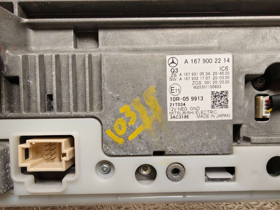 Instrumentpanel til Mercedes GLE 2019-->> (W167) (W167) (MERCEDES|A 167 900 22 14 80|A 167 900 22 14)