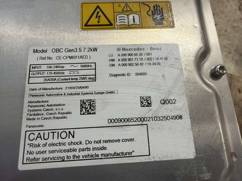 Batterilader (OBC - On Board Charger) til Mercedes GLE 2019-->> (W167) (W167) (MERCEDES|A 000 900 65 20|)