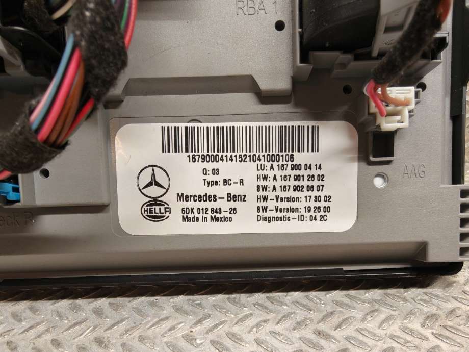 Sikringsboks til Mercedes GLE 2019-->> (W167) (W167) (MERCEDES|A 167 900 04 14 80|A 167 900 04 14)