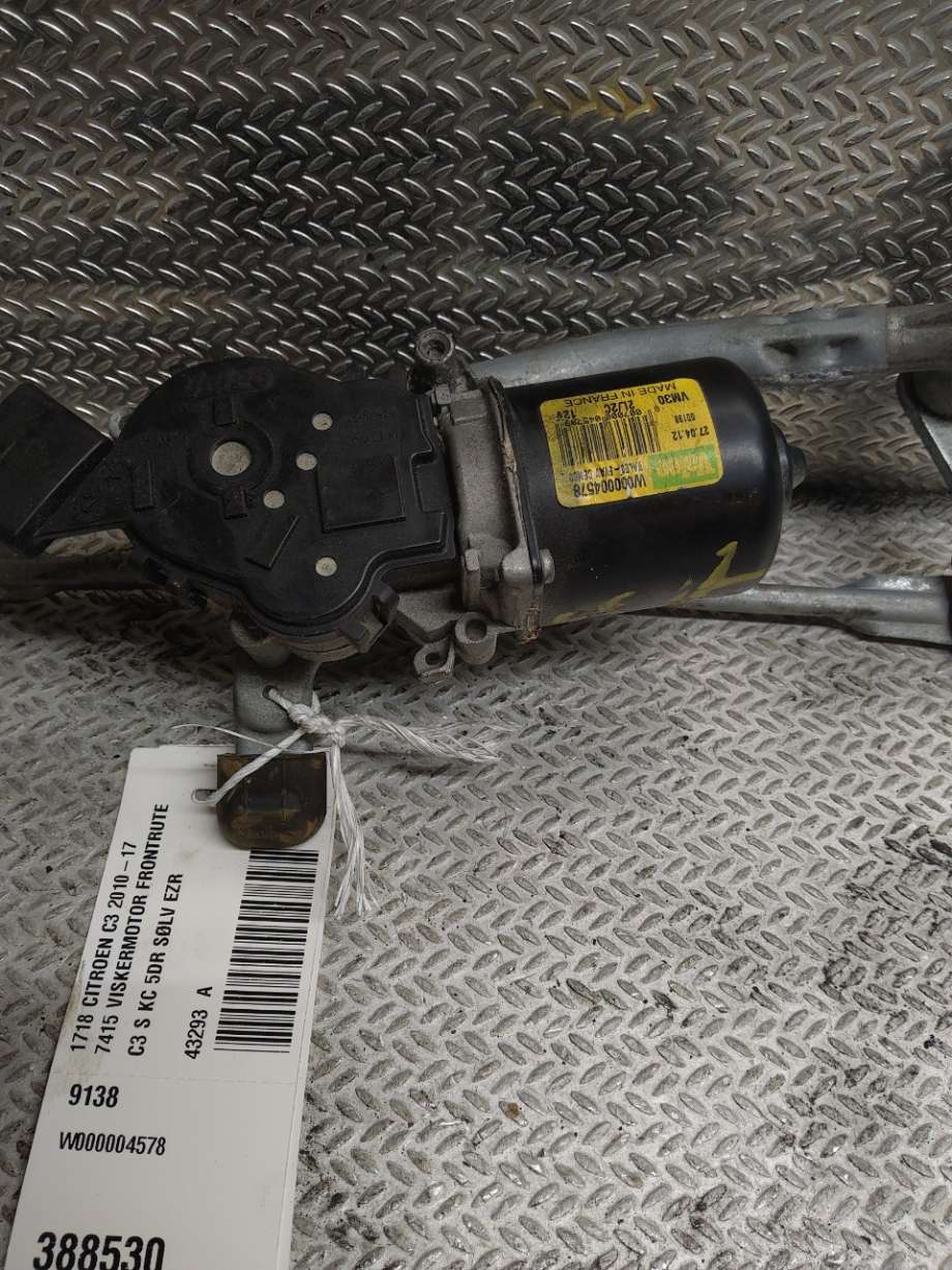 Viskermotor frontrute til Citroën C3, 2010-2016 (Type II) (CITROEN|W000004578)
