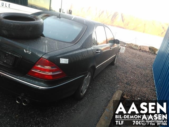 Mercedes S-Klasse 1999-2005 (W220) (W220), Motorkode: M 137.970, Girkassekode: 