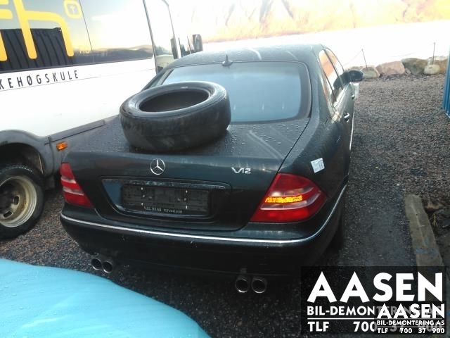 Mercedes S-Klasse 1999-2005 (W220) (W220), Motorkode: M 137.970, Girkassekode: 