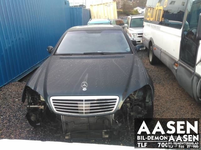 Mercedes S-Klasse 1999-2005 (W220) (W220), Motorkode: M 137.970, Girkassekode: 