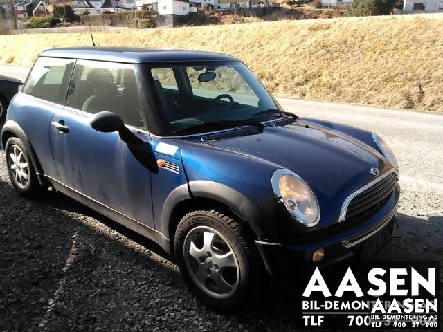 Mini One/Cooper 2001-2007 (R50-53) (R50-53), Motorkode: W10B16A, Girkassekode: 