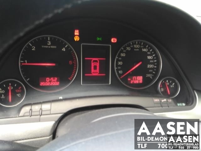 Audi A4 2001-2004 (Type II) (B6) (B6), Motorkode: AVB, Girkassekode: GBR