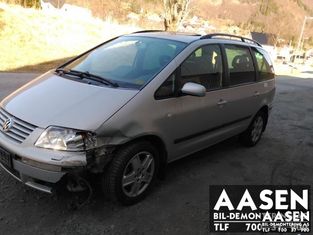 VW Sharan 2000-2010 (Type I, Fase 2) , Motorkode: AUY, Girkassekode: FPK
