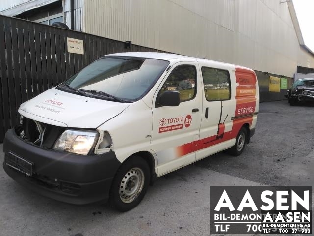 Toyota Hiace 2007-2012 (Fase 3) , Motorkode: 19000-30470, Girkassekode: 