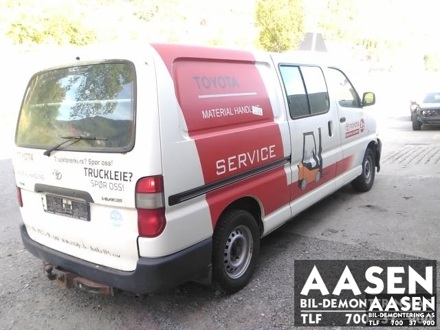 Toyota Hiace 2007-2012 (Fase 3) , Motorkode: 19000-30470, Girkassekode: 