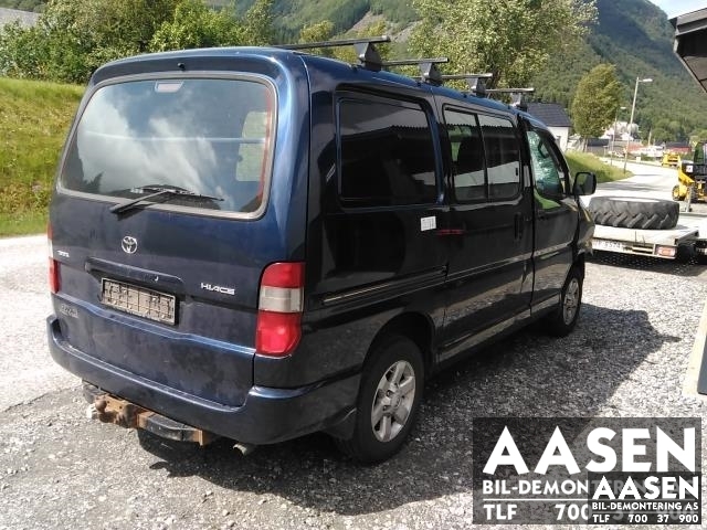 Toyota Hiace 2007-2012 (Fase 3) , Motorkode: 2KD-FTV, Girkassekode: 33030-26A60