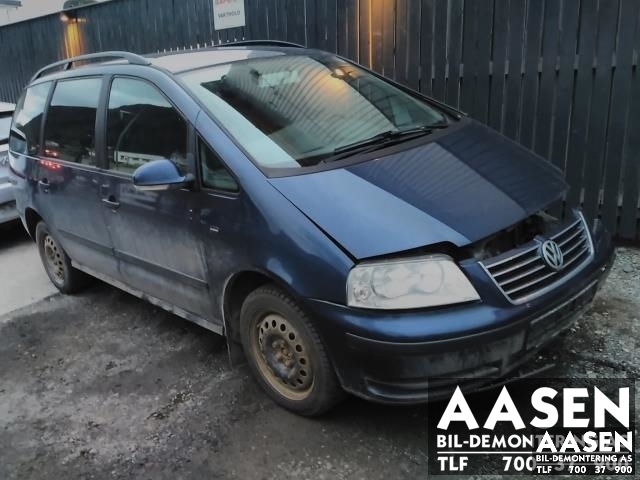VW Sharan 2000-2010 (Type I, Fase 2) , Motorkode: AUY, Girkassekode: FUX