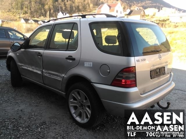 Mercedes ML 1997-2005 (W163) (W163), Motorkode: M 112.942, Girkassekode: 72266201