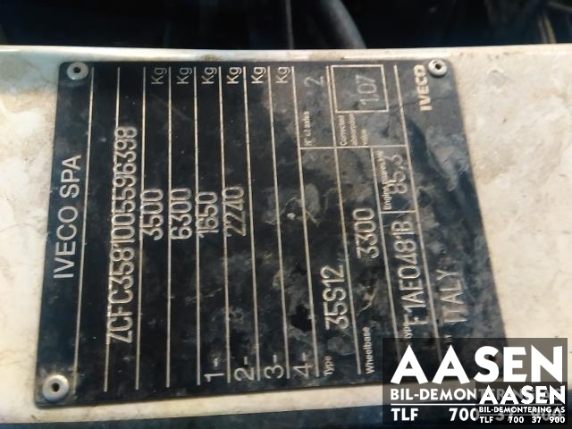 Iveco Daily 2000-2006 (Type III) , Motorkode: F1AE0481B, Girkassekode: 8871859