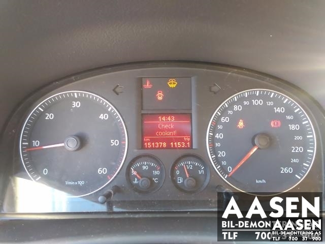 VW Touran 2007-2010 (Type I, Fase 2) , Motorkode: BLS, Girkassekode: KXD