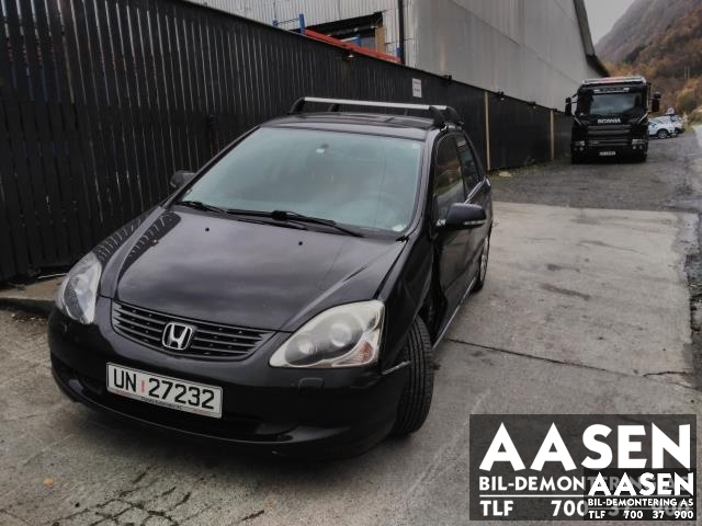 Honda Civic 2001-2005 (Type VII) (ENGELSK) (ENGELSK), Motorkode: D16V1, Girkassekode: