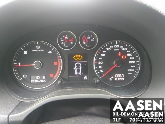 Audi A3 2009-2012 (Type II, Fase 2) , Motorkode: CFFB, Girkassekode: LNZ