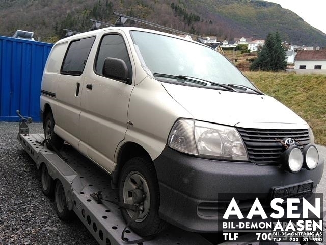 Toyota Hiace 2007-2012 (Fase 3) , Motorkode: 1900030481, Girkassekode: 