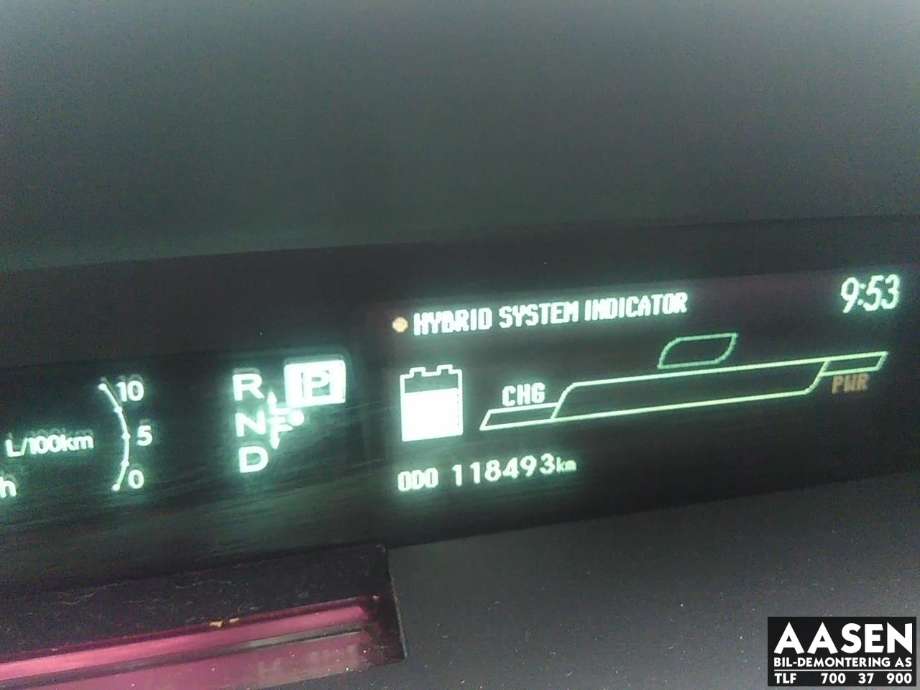 Toyota Prius 2009-2016 (Type III) (COMBI) (COMBI), Motorkode: 2ZR-FXE, Girkassekode: 