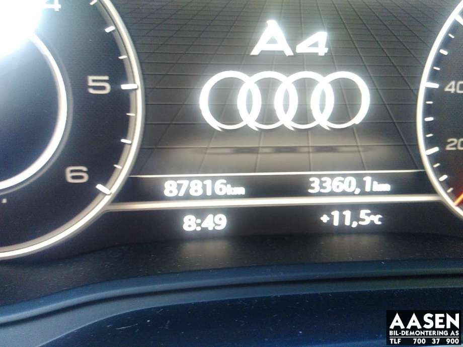 Audi A4 2015-2019 (Type V, Fase 1) (B9) (B9), Motorkode: DETA, Girkassekode: PHQ