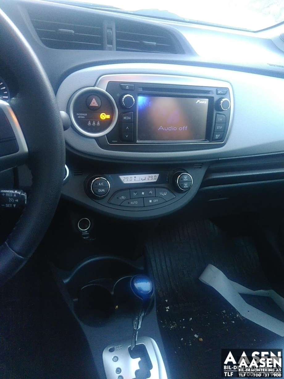 Toyota Yaris 2012-2014 (Type III, Fase 1) , Motorkode: 1NZ-FXE, Girkassekode: