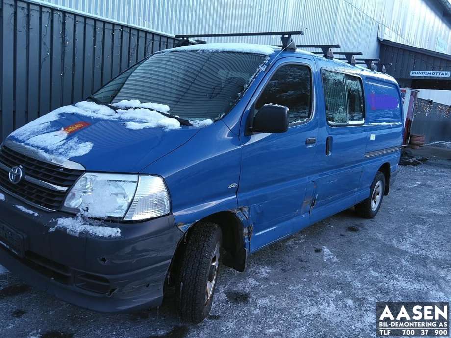 Toyota Hiace 2007-2012 (Fase 3) , Motorkode: 2KD-FTV, Girkassekode: 