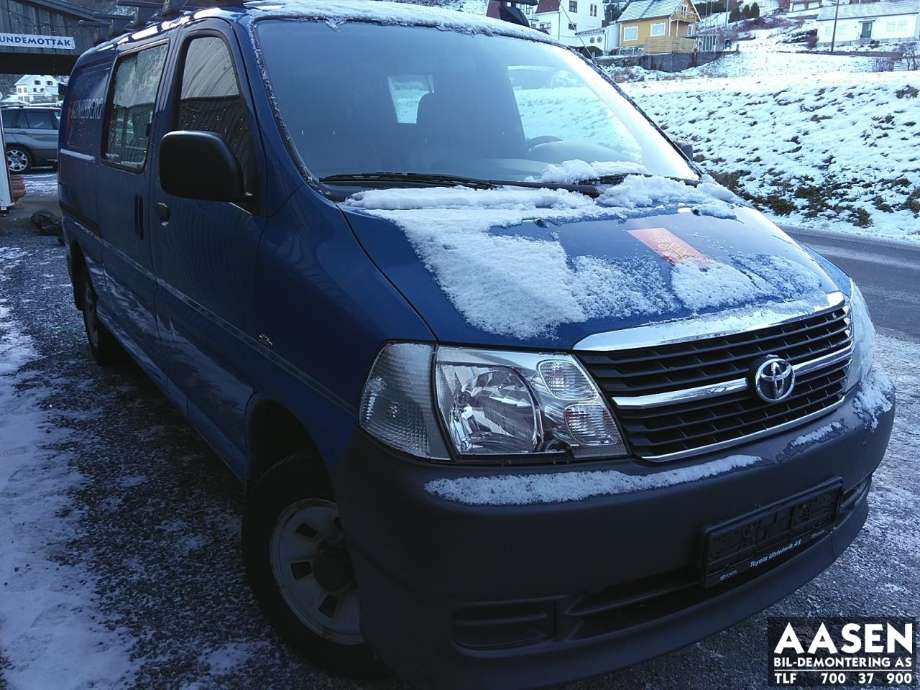 Toyota Hiace 2007-2012 (Fase 3) , Motorkode: 2KD-FTV, Girkassekode: 