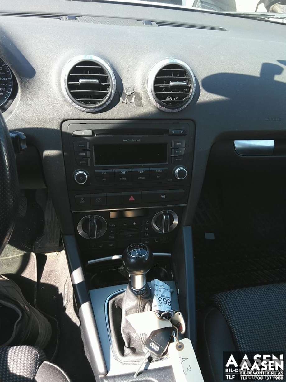 Audi A3 2009-2012 (Type II, Fase 2) , Motorkode: CAY, Girkassekode: