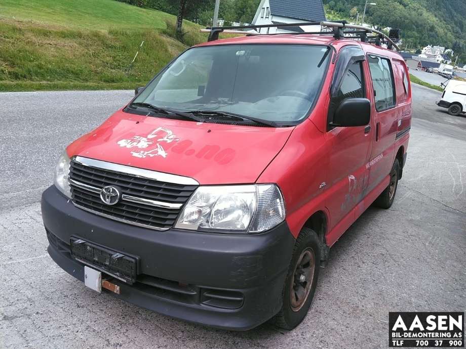Toyota Hiace 2007-2012 (Fase 3) , Motorkode: 2KD-FTV, Girkassekode:
