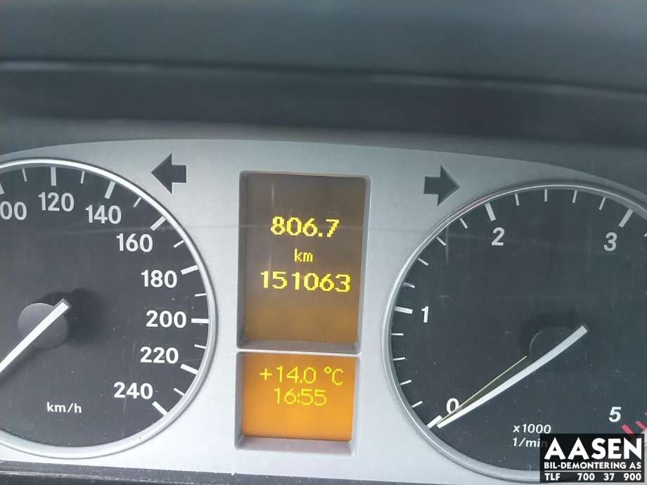 Mercedes B-Klasse 2005-2008 (Fase 1) (W245) (W245), Motorkode: 640940, Girkassekode: 