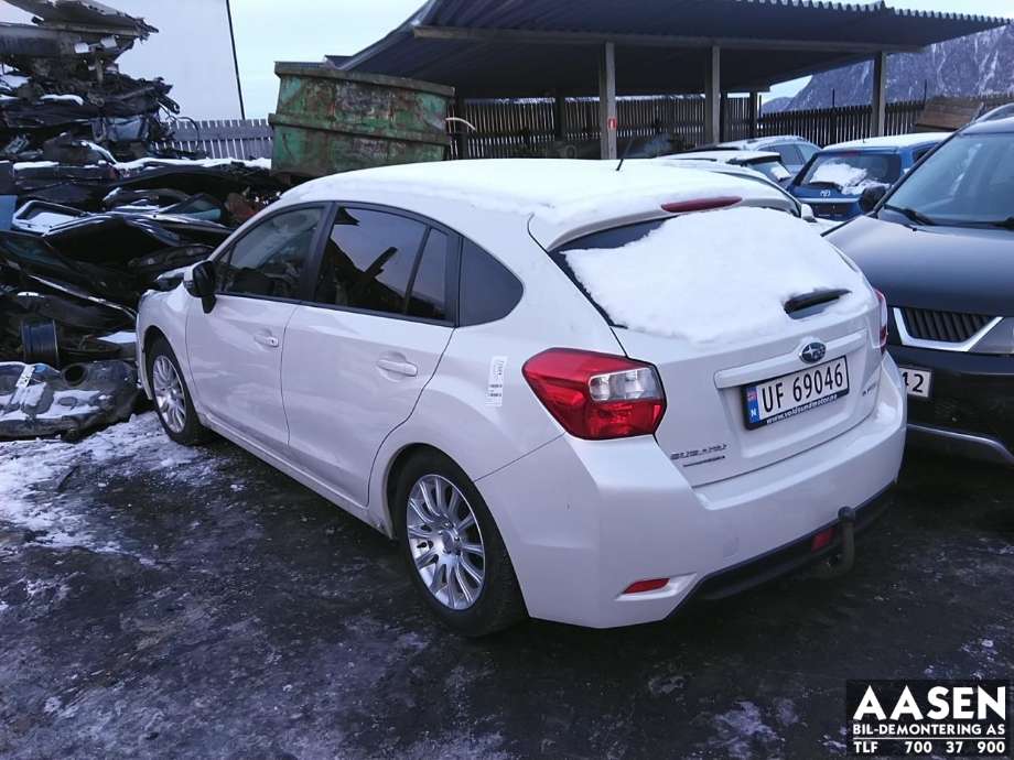 Subaru Impreza 2013-2017 (Type IV) , Motorkode: FB16, Girkassekode: 