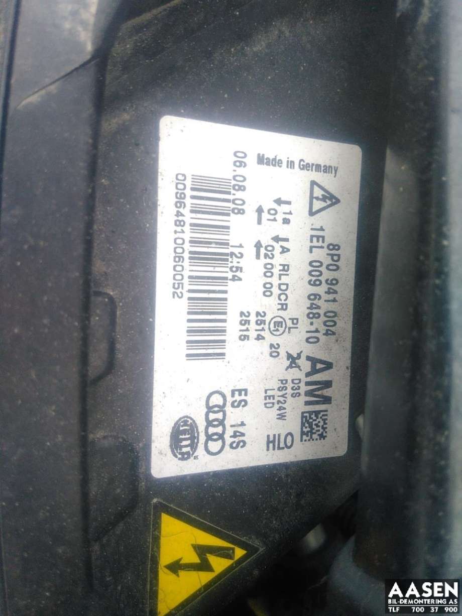 Audi A3 2009-2012 (Type II, Fase 2) , Motorkode: BLS, Girkassekode: JCR