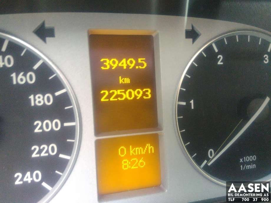 Mercedes B-Klasse 2005-2008 (Fase 1) (W245) (W245), Motorkode: 640940, Girkassekode: 71164000069379