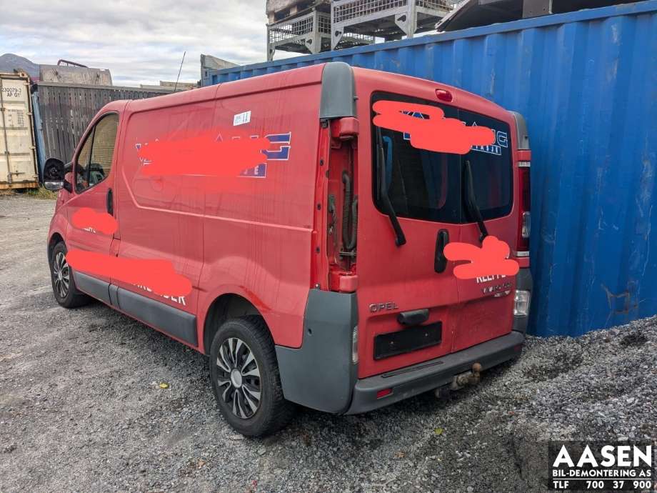 Opel Vivaro A 2006-2014 , Motorkode: M9R A6, Girkassekode: M73