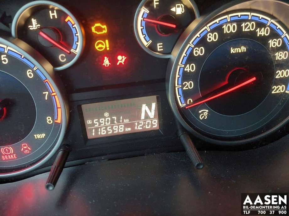 Suzuki SX4 2009-2013 (Type I, Fase 2) , Motorkode: M16A, Girkassekode: 